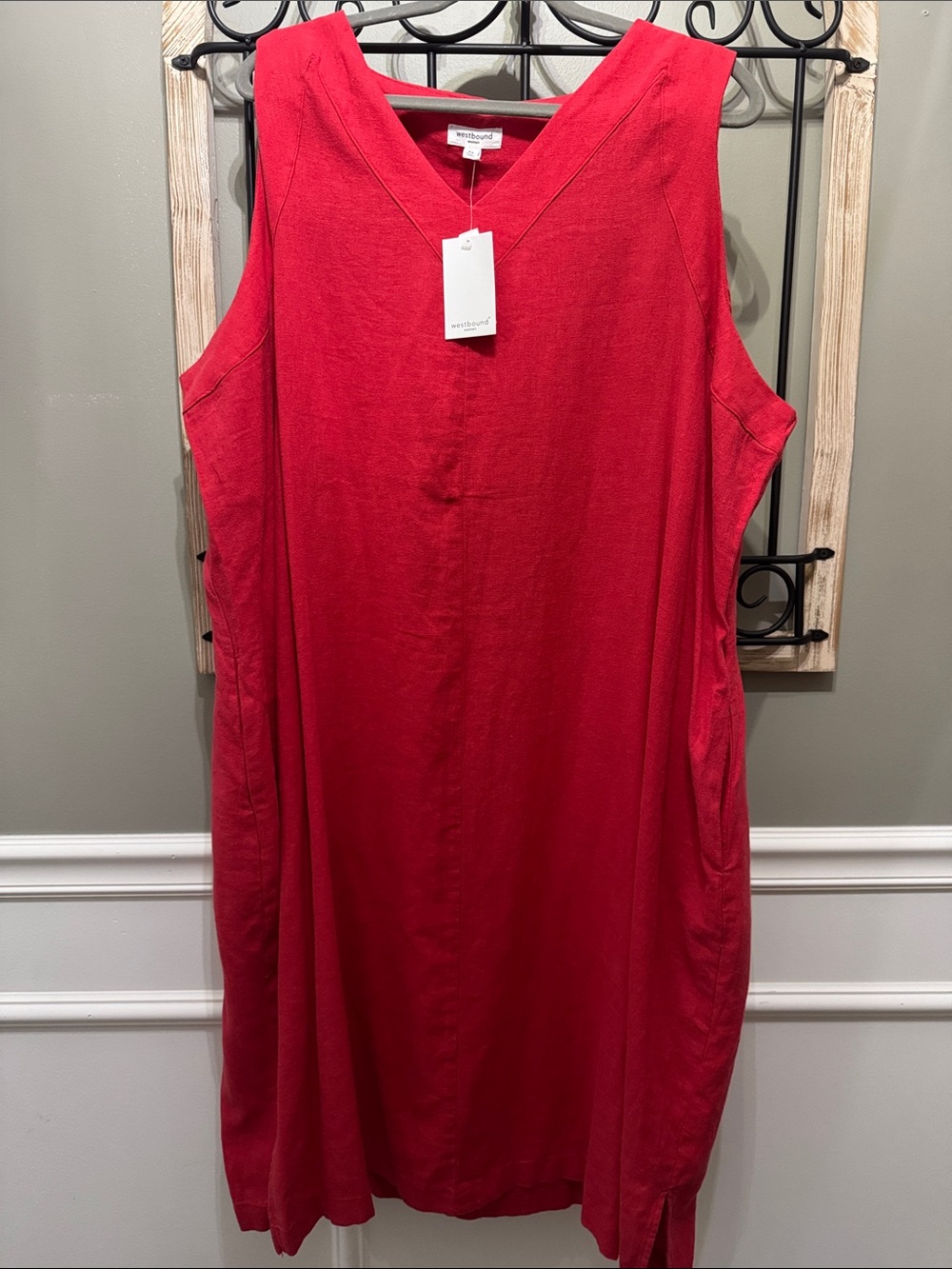 Westbound Woman dress 3x linen blend